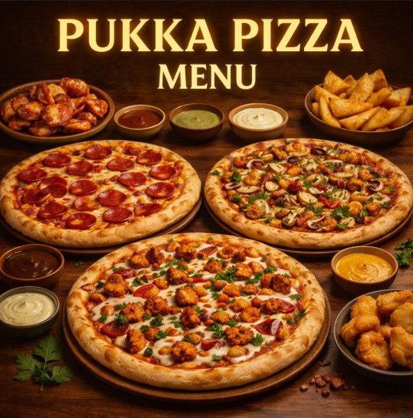 featured image of pukka pizza restaurant menu menuspotuk