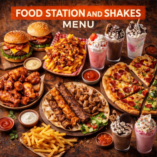 featured image of Food Station and Shakes menu menuspotuk