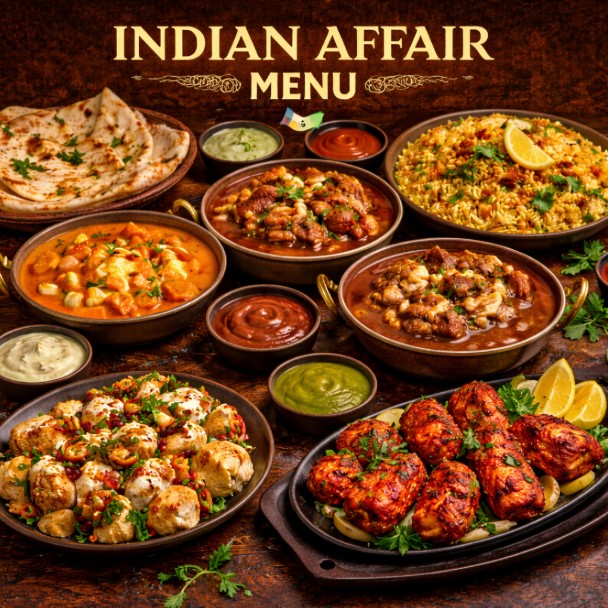 featured image of Indian Affair menu menuspotuk