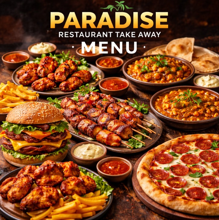featured image of Paradise Restaurant Takeaway menu menupsotuk