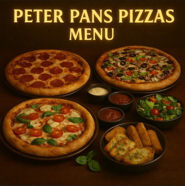 featured image of Peter Pans Pizza menu menuspotuk