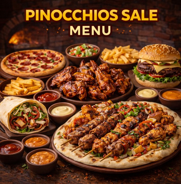 featured image of Pinocchios sale menu menuspotuk