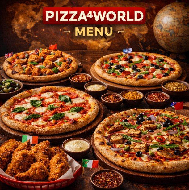 featured image of Pizza4 World menu menuspotuk