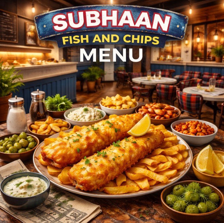 featured image of Subhaan fish and Chips menu menupsotuk