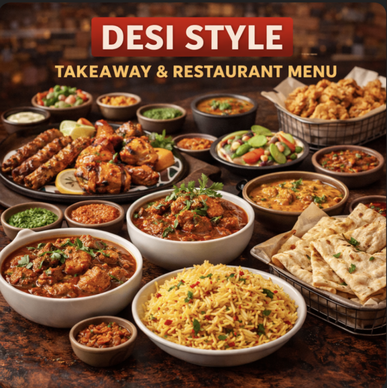 featured image of desi style takeaway and restaurant
