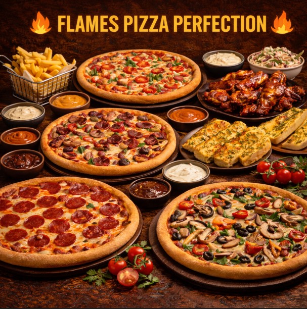 featured image of flames Pizza Perfection menu menuspotuk