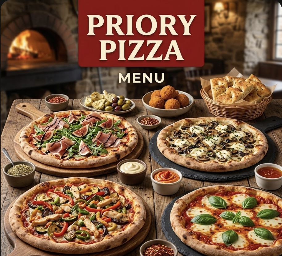 featured image of priory pizza