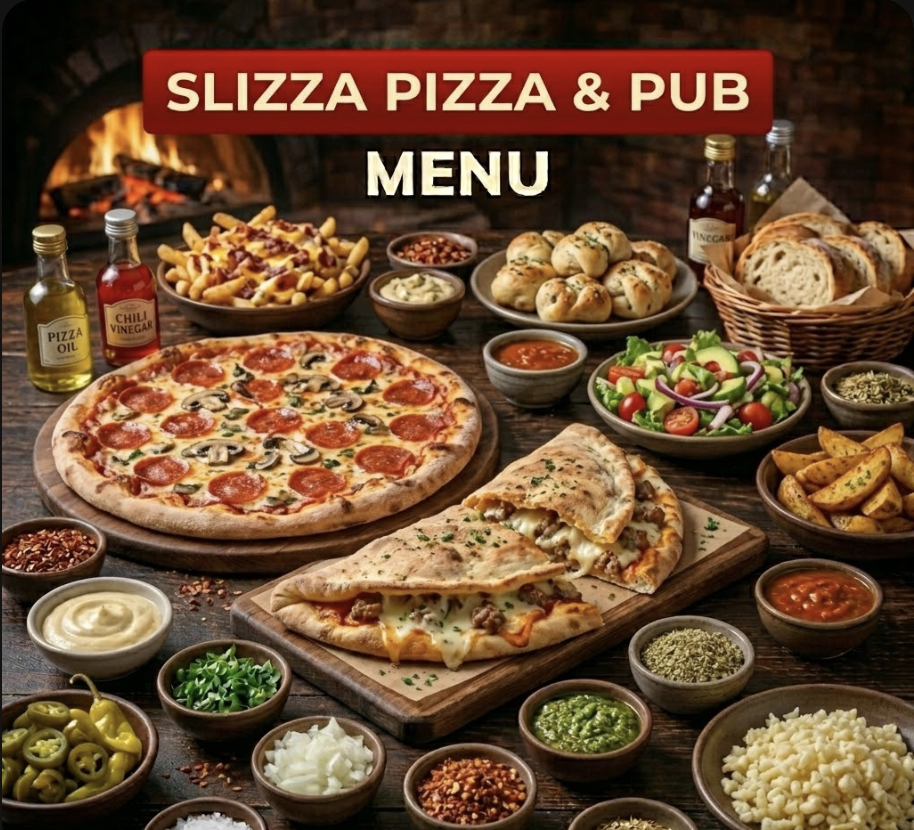 featured image of slizza pizza amp pub