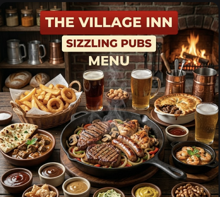 featured image of the village inn sizzling pubs