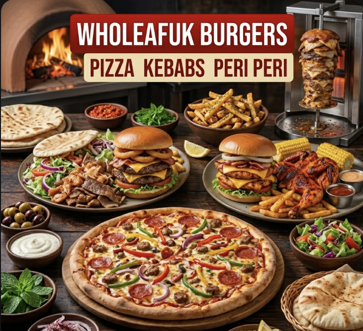 featured image of wholeafuk burgers pizza kebabs peri peri