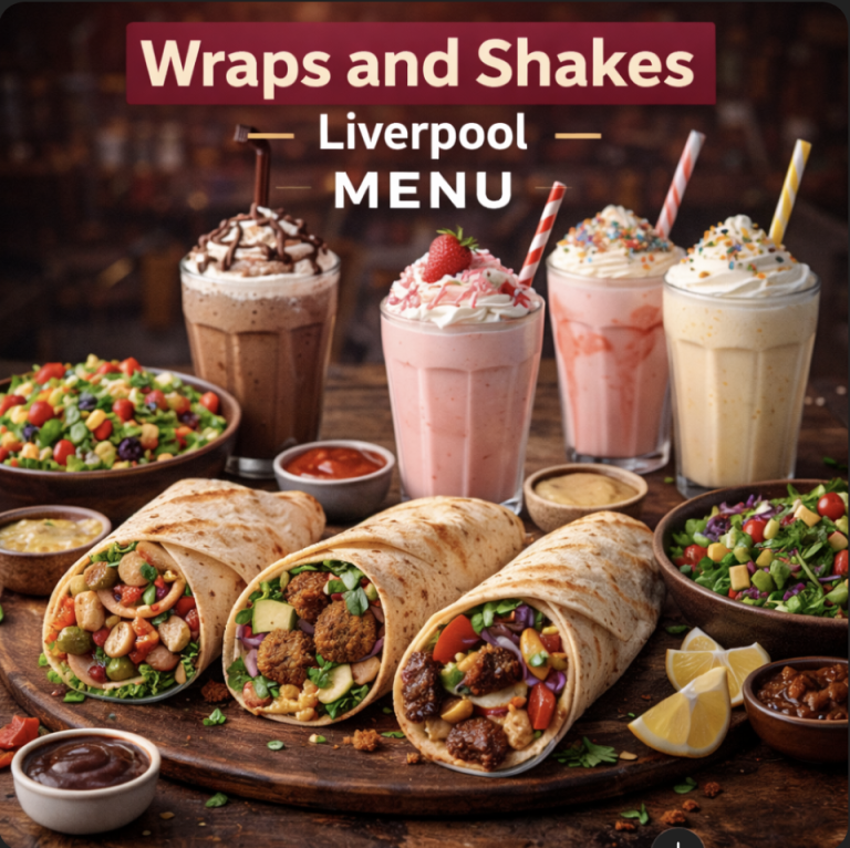 featured image of wraps and shakes liverpool