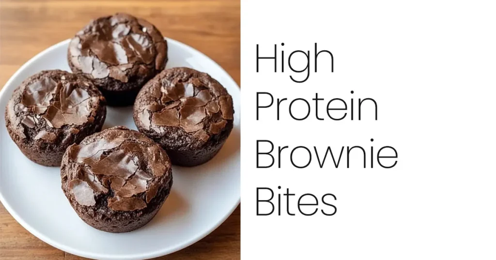 High Protein Brownie Bites