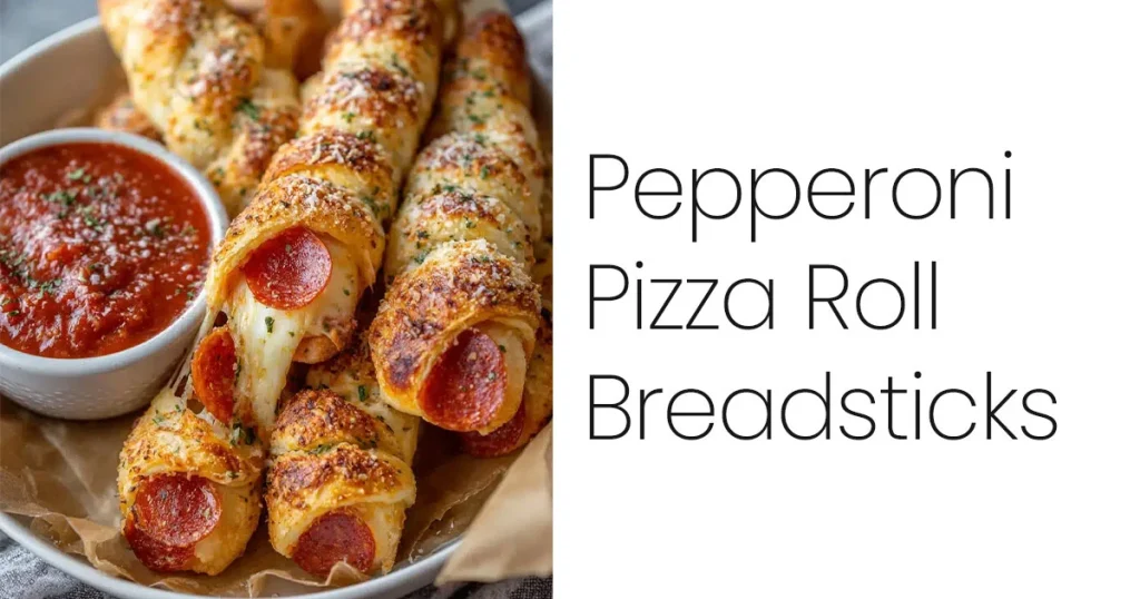 Pepperoni Pizza Roll Breadsticks