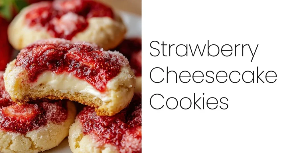 Strawberry Cheesecake Cookies