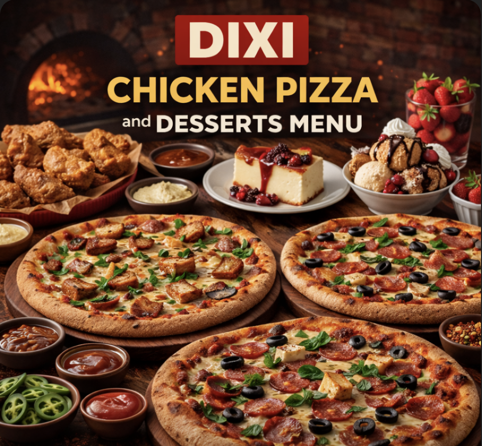 featured image of dixi chicken pizza