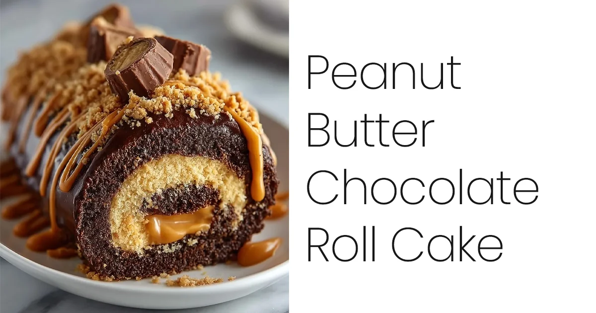Peanut Butter Chocolate Roll Cake Recipe